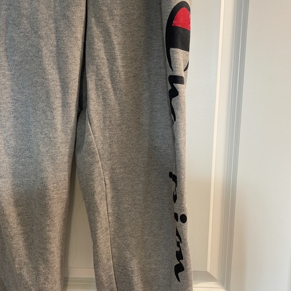 Champion logo gray jogging pants drawstring size xl - Picture 2 of 5